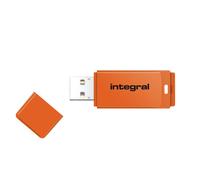Integral INFD64GBNEONOR lecteur USB flash 64 Go USB Type-A 2.0 Orange