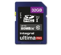 Integral INSDH32G10-80U1 mémoire flash 32 Go SD UHS-I