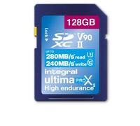 Integral UltimaPro X2 - carte mémoire flash - 128 Go - SDXC UHS-II