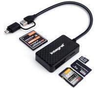 Lecteur carte mémoire INTEGRAL 4-en1 USB 3.2 Type A avec adaptateur USB-C