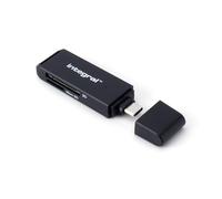 Integral Lecteur de Carte mémoire USB C 3.0 à Double Emplacement microSD & SD.Transfert de fichiers Ultra-Rapide |Compatible avec l'interface UHS-I Haute Vitesse : SDHC, SDXC,microSDHC et microSDXC