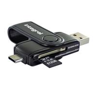 Integral - Lecteur de carte (SD, SDHC, SDXC, SDHC UHS-I, SDXC UHS-I, microSD, microSDHC, microSDXC, microSDHC UHS-I, microSDXC UHS-I) - USB 3.1 Gen 1 / USB-C