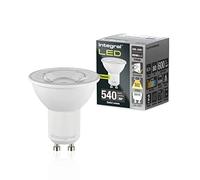 Integral LED Ampoule GU10 blanc chaud (3000K), 600lm, 5,7W (équivalent 75W), compatible variateur - Économe en énergie - Spots et encastrés (salle de bain, cuisine, espace de vie), lot de 5