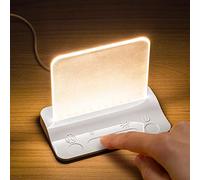 Integral LED lampe de nuit avec variation d'intensité tactile, veilleuse pour chambre à coucher, bébé, tout-petit, enfants, chambre d'enfant, chevet, chambre à coucher et plus, base blanche