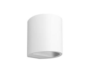 Integral LED Larissa Indoor Decorative Paintable Plaster Up & Down Wall Light - Requires 1x G9 LED Bulb (Sold separately) - Match Your Interior, Ideal for Bedroom, Living Room, Hallways & Offices