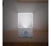 Integral LED Veilleuse à capteur de mouvement, à piles avec capteur photoélectrique du crépuscule à l'aube, pour les couloirs, les paliers, les escaliers, les cuisines, les chambres à coucher-2PK