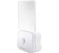 Integral LED Veilleuse à capteur de mouvement, à piles avec capteur photoélectrique du crépuscule à l'aube, pour les couloirs, paliers, escaliers, cuisines, chambres et plus, transparente