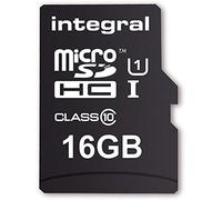 Integral - Micro SD HC 16Go ,Carte Mémoire UltimaPro Haute Vitesse jusqu'à 40MB/s Classe 10, UHS-I, U1 + Adaptateur SD