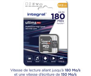 INTEGRAL Micro SD Ultima Pro 512GB V30 (180/150 MB/s)