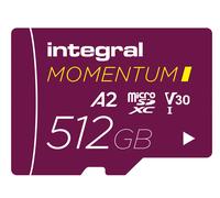 INTEGRAL Momentum Micro SD 512GB UHS-1 U3 CL10 V30 (210/180 MB/s)