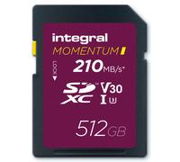INTEGRAL Momentum SDXC 512GB UHS-1 U3 CL10 V30 (210/180 MB/s)