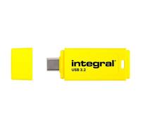 Integral Neon-C - Clé USB - 32 Go - USB-C 3.1 Gen 1 - jaune