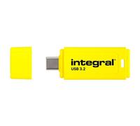 Integral Neon-C INFD64GBNEONCYL3.2, 64 Go, USB Type-C, 3.2 Gen 1 (3.1 Gen 1), 150 Mo/s, Casquette, Noir