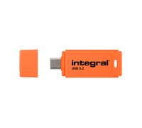 Integral Neon-C INFD128GBNEONCOR3.2, 128 Go, USB Type-C, 3.2 Gen 1 (3.1 Gen 1), 150 Mo/s, Casquette, Noir