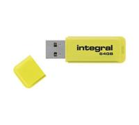 Integral Neon - Clé USB - 64 Go - USB 2.0 - jaune