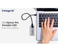 Integral SlimXpress Pro INSSD1TPORT3.2SLIMXS lecteur à circuits intégrés externe 1 To USB 3.2 Gen 2x2