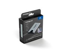 Integral SlimXpress Pro INSSD2TPORT3.2SLIMXS lecteur à circuits intégrés externe Technologie Thunderbolt 2 To USB Type-C USB 3.2 Gen 2x2 Argent