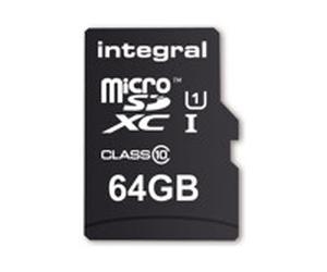 Integral Smartphone and Tablet - carte mémoire flash - 64 Go - microSDXC UHS-I