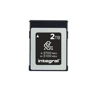 Integral Studio Grade Carte Mémoire CFexpress 4.0 Type B 2 to, RAW 4K, 6K, 8K et Plus, Lecture 3700 Mo/s, Écriture 3100 Mo/s, 1600 Mo/s Soutenue, pour Caméras de Cinéma Avancées et DSLR