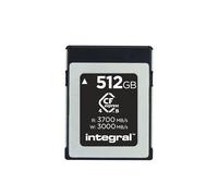 Integral Studio Grade CFexpress 4.0 Type B 512GB Memory Card - 4K, 6K, 8K and Beyond RAW - 3700MB/s Read, 3000MB/s Write, 800MB/s Sustained Write - Designed for Advanced Cinematic and DSLR Cameras