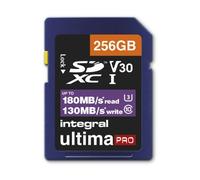 Integral UltimaPro - Carte mémoire flash - 256 Go - Video Class V30 / UHS-I U3 / Class10 - SDXC UHS-I