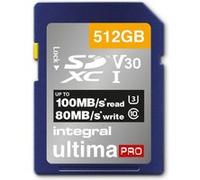 Integral Carte Mémoire 256Go SDXC Premium Haute Vitesse jusqu'à 100MB/s Classe 10 V30 UHS-I U3