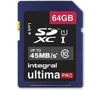 Integral UltimaPro - Carte mémoire flash - 64 Go - UHS Class 1 / Class10 - SDXC UHS-I G