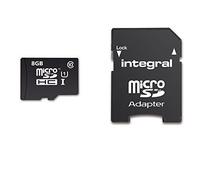 Integral UltimaPro - Carte mémoire flash (adaptateur microSDHC - SD inclus(e)) - 8 Go - UHS-I U1 / Class10 - micro SDHC