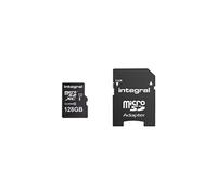 Integral UltimaPro - Carte mémoire flash (adaptateur microSDXC vers SD inclus(e)) - 128 Go - UHS Class 1 / Class10 - microSDXC UHS-I
