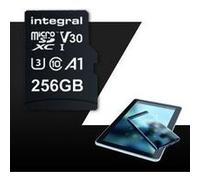 Integral UltimaPro - Carte mémoire flash (adaptateur microSDXC vers SD inclus(e)) - 256 Go - A1 / Video Class V30 / UHS Class 3 / Class10 - microSDXC UHS-I - noir Noir G