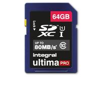 Integral UltimaPro - Memory Card 64 GB SDHC/XC 80MB/s Class 10 UHS-I U1