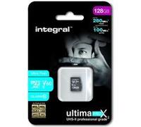 Integral UltimaPro X2 - Carte mémoire flash - 128 Go - Video Class V60 / UHS-II - microSDXC UHS-II G