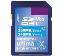 Integral UltimaPro X2 - carte mémoire flash - 128 Go - SDXC UHS-II