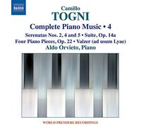 Togni – Intégrale de la musique pour piano, volume 4 – NAXOS