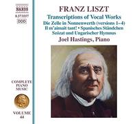 Intégrale de la musique pour piano Volume 44, Transcriptions d'œuvres vocales CD