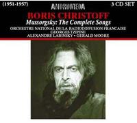 Christoff, Boris - Modeste moussorgski intégrale des melodies