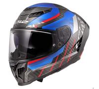 Integralhelm LS2 FF807 DRAGON Trax Blau Rot Glänzend taille S S