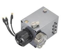Integrated 6Mpa Hydraulic Pump with 60ml Aluminum Tank | Micro Fluid Power Unit with Pressure Gauge for 1/14 Excavator Loader Kit 40A(Integrated Pump)