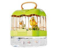 Integrated Bird Cage Fish Tank - Electric 2-in-1 Fish Tank for Children | Chirping and Wings Fluttering Indoor Outdoor Bird Cage Toy for Children's Room, Courtyard