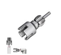 Integrated Internal & External Pipe Threading Tool, 2 In 1 PVC Pipe Threader Kit, Pipe Thread Cutting Tool, 1/2" 3/4", Perfect For Electric Drills, Pipe Repairs And Diy Upgrades (3/4'')