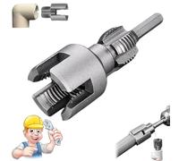 integrated internal & external pipe threading tool,pipe threading tool, Electric Drill Compatible 2 in 1 Pvc Pipe Threader Kit,1/2" 3/4", Perfect For Electric Drills,Pipe Repairs And Diy Upgrades-1/2