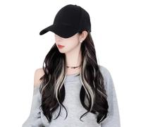 Intégration de chapeau-50 centimètres de long, casquette de perruque pré-style pour femmes, conception des réalistes | Couverture de tête de protection solaire pour l'été pour un usage