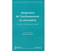 Intégration de l'environnement en conception L'entreprise et le développement durable - Paskal Millet - Hermes Science Publications - broché - Etude