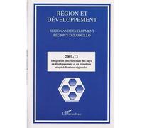 Intégration internationale des pays en développement et en transition et spécialisations régionales Tome 13 - Collectif - L'harmattan - broché - Revue