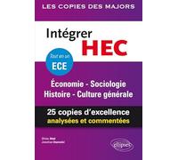 Intégrer Hec - Ece Economie Sociologie Histoire Culture Générale