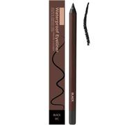 Integrityf Duo Eye-Liner Waterproof 24 Heures, Eye Liner Marron Noir Waterproof, Crayon Marron Yeux, Crayon Noirs Yeux, Sans Décoloration, Lisse Et Facile à Colorer (Noir)