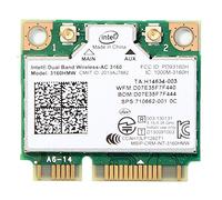 Intel 3160 3160HMW Mini PCI-E 802 11AC Dual Band 433Mbps SPS 710662-001 uniquement pour HP