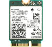 Intel BE200 WiFi 7 Adapter | M.2 PCIe Format | Tri-Band 2.4/5/6 GHz | Up to 5.8 Gbps | WiFi Card for PCs | Bluetooth 5.4 Compatible | for Intel PC with Windows 10/11 | BE200NGW