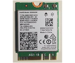 Intel Dual Band Wireless-AC 8265 + BT, M.2 Typ 2230 8265NGW