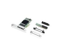 Intel I350-T4 - Adaptateur réseau - PCIe 2.1 - Gigabit Ethernet x 4 - pour ThinkCentre M75t Gen 2; M90; M90s Gen 3; M920; ThinkStation P330 Gen 2;